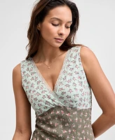 And Now This Women's Floral Mixed-Print Slip Dress, Exclusively at Macy's