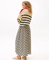 Tommy Hilfiger x Sofia Richie Grainge Women's Brenton Striped Drop-Waist Maxi Skirt