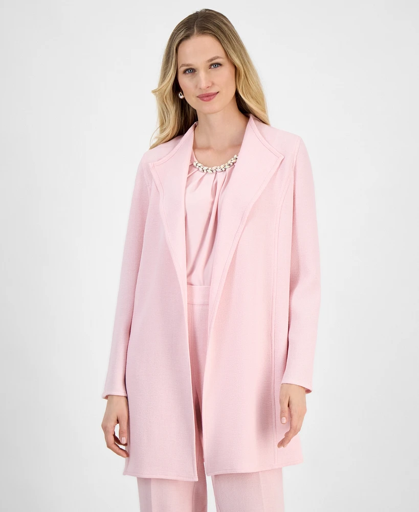 Kasper Women's Draped Open-Front Jacket