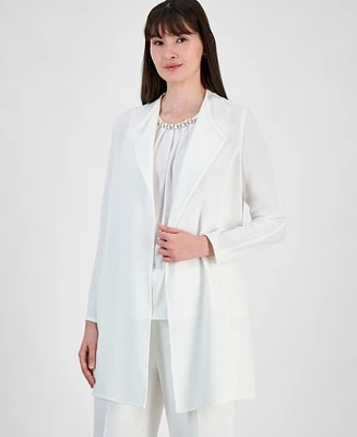 Kasper Women's Draped Open-Front Jacket