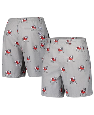 Columbia Men's Gray Georgia Bulldogs Backcast Iii Printed Short