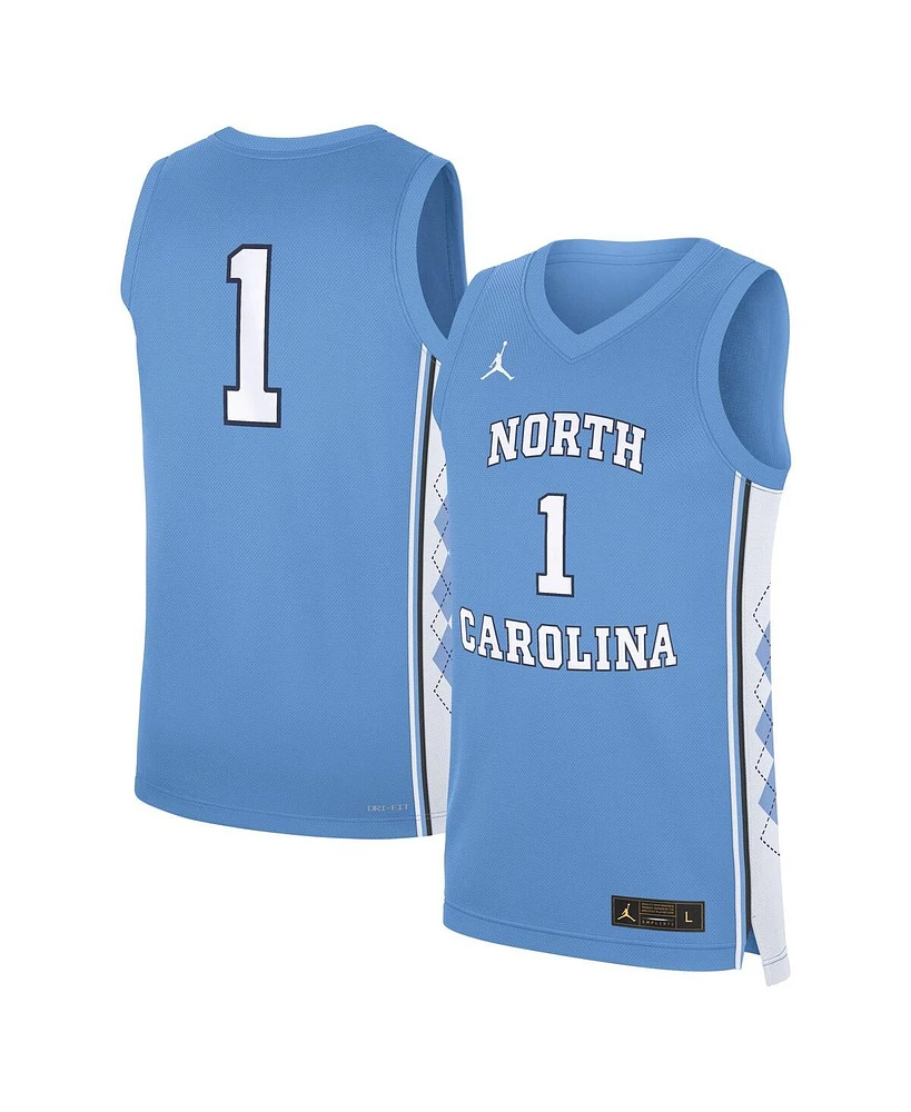 Jordan Men's Carolina Blue North Tar Heels Road Replica Basketball Jersey