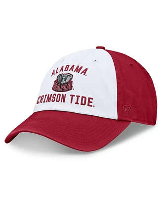 Top of the World Men's White/Crimson Alabama Crimson Tide Heritage Weston Adjustable Hat