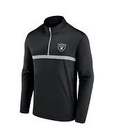 Fanatics Men's Black Las Vegas Raiders Head-to-Head Quarter-Zip Top