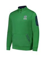 Colosseum Men's Green Notre Dame Fighting Irish Mainframe Quarter-Zip Fleece Jacket