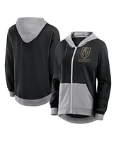 Logo Athletic Women's Black Vegas Golden Knights Hit It French Terry Full-Zip Hoodie