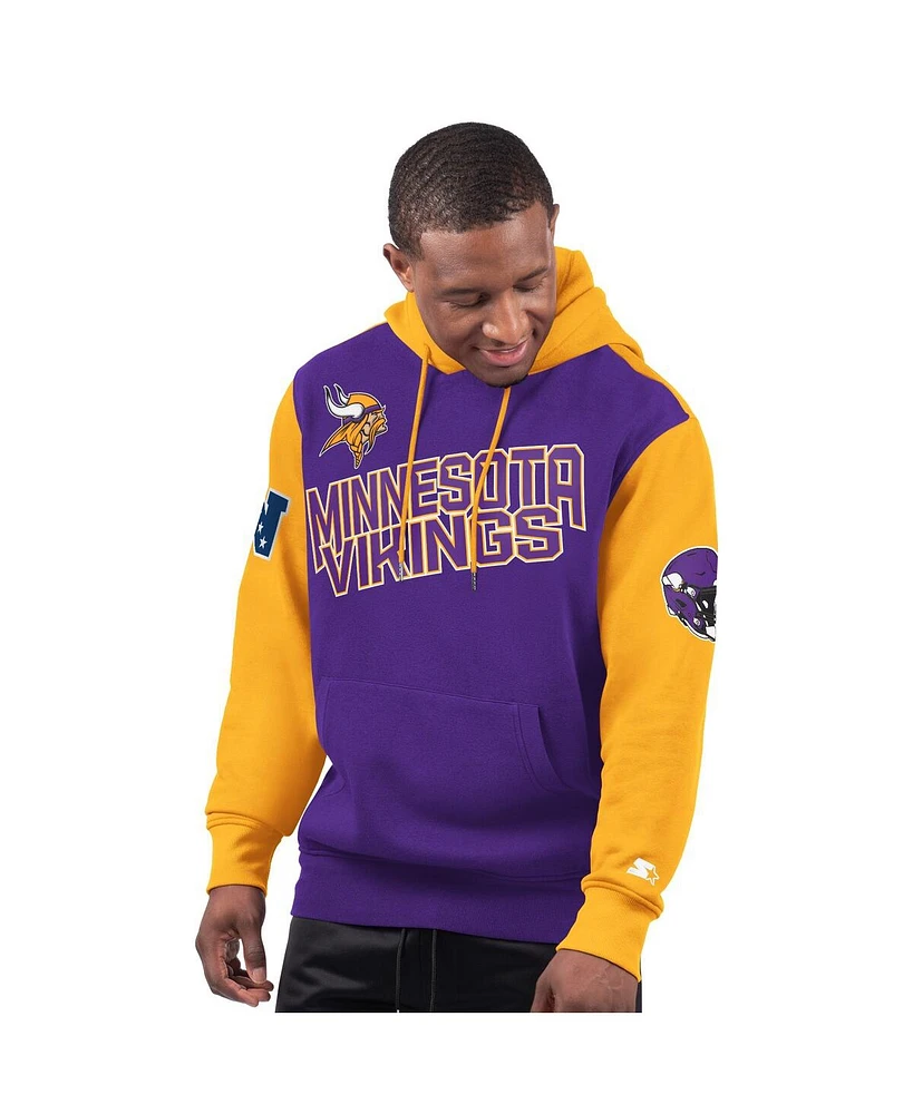 Starter Men's Purple Minnesota Vikings Extreme Pullover Hoodie