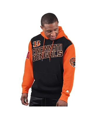 Starter Men's Black Cincinnati Bengals Extreme Pullover Hoodie