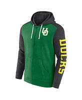 Fanatics Men's Green Oregon Ducks Down and Distance Full-Zip Hoodie