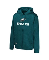 Outerstuff Men's Midnight Green Philadelphia Eagles Streak Fleece Pullover Hoodie