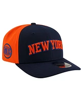 New Era Men's Navy New York Knicks Statement Edition Jersey Hook 9SEVENTY Stretch-Snap Hat