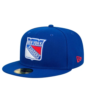 New Era Men's Blue York Rangers Core 59FIFTY Fitted Hat