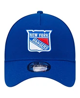 New Era Men's Blue New York Rangers Core A-Frame 9FORTY Adjustable Hat