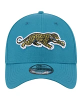 New Era Men's Teal Jacksonville Jaguars Throwback Crawl Standard 39THIRTY Flex Hat