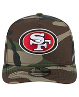 New Era Men's Camo San Francisco 49ers Woodsy 9FIFTY Snapback Hat