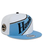 New Era Men's White/Light Blue Atlanta Hawks 2024/25 City Edition 9FIFTY Snapback Hat