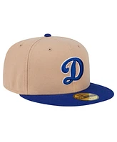 New Era Men's Khaki Los Angeles Dodgers 59FIFTY Fitted Hat