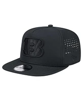 New Era Men's Black Cincinnati Bengals Hydro A-Frame 9FIFTY Snapback Hat