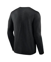 Fanatics Men's Black Georgia Bulldogs Big Tall Vision Long Sleeve T-Shirt