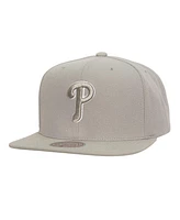 Mitchell & Ness Men's Gray Philadelphia Phillies Snapback Hat