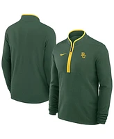 Nike Men's Green Baylor Bears Coaches Courtside Basketball Victory Performance Quarter-Zip Top