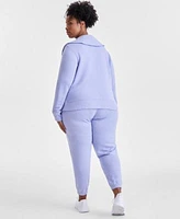 Ideology Plus Size Quarter Zip Sweatshirt Joggers Exclusively At Macys