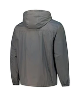 Dunbrooke Men's Graphite Washington Commanders Tropic Waterproof Packable Full-Zip Hoodie Jacket