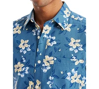 Nautica Men's Printed Floral Short-Sleeve Shirt