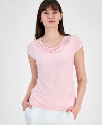 Kasper Women's Cowlneck Blouse