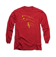 Flash Men's Dc Comics Min Long Sleeve Adult Tee / T-Shirt