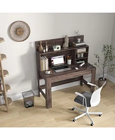 Gouun 48 Inch Writing Computer Desk with Anti-Tipping Kits and Cable Management Hole