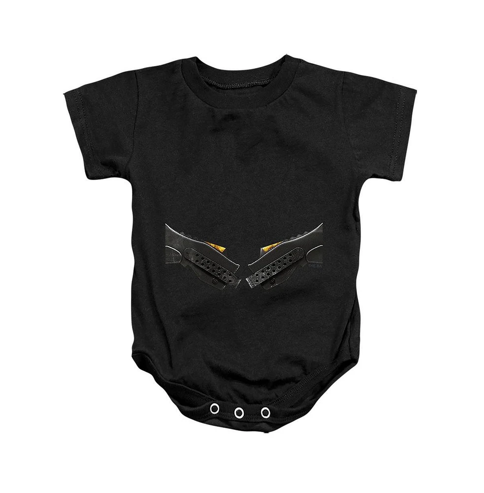 Batman Baby Girls The Baby-Girls (2022) Chest Logo Snapsuit