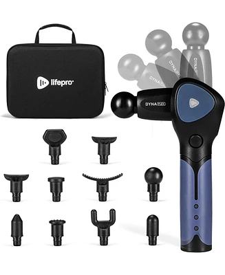 LifePro Heavy Duty Massage Gun for Athletes - Deep Tissue Percussion Muscle Massager with Adjustable Heads & Tips