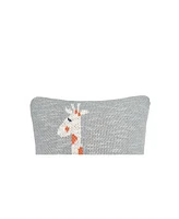 C&F Home 10" x 10" Giraffe Knitted Small Petite Throw Pillow