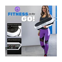 Hurtle Vibration Fitness Exercise Machine with Resistance Bands
