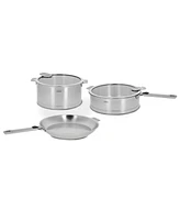 Strate -Piece Stainless Steel Cookware Set