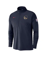 Nike Men's Navy Golden State Warriors 2024/25 City Edition Authentic Coaches Performance Half-Zip Top