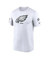 Nike Men's White Philadelphia Eagles 2024 Salute To Service Legend Performance T-Shirt