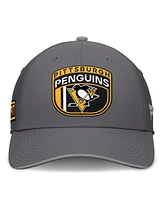 Fanatics Men's Gray Pittsburgh Penguins Home Ice Flex Hat