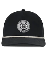 Fanatics Men's Black Boston Bruins Front Office Performance A-Frame Adjustable Hat