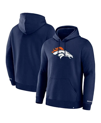 Fanatics Men's Navy Denver Broncos Legacy Fleece Pullover Hoodie