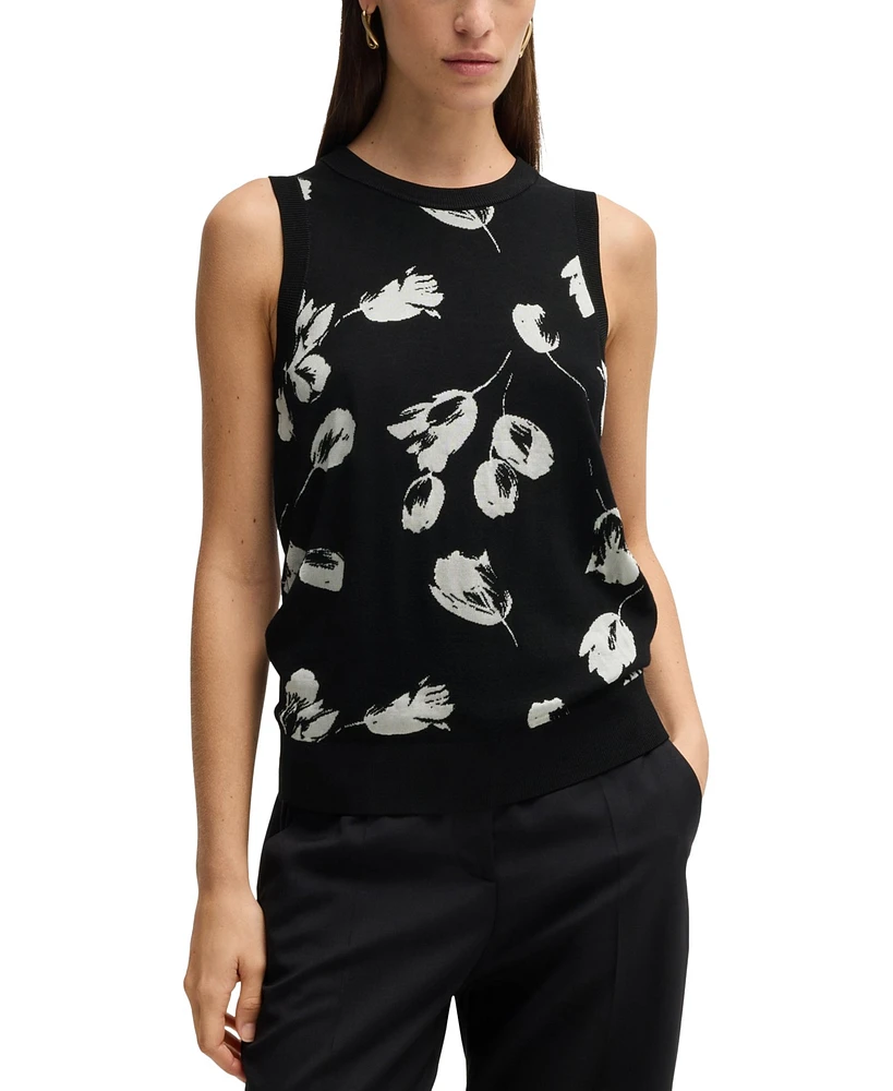 Boss by Hugo Women's Merino Wool-Blend Knitted Top