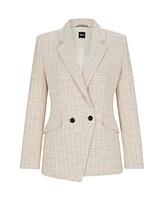 Boss by Hugo Boss Women's Regular-Fit Tweed Blazer