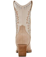 Dv Dolce Vita Women's Aledo Contrast Stitch Studded Cowboy Boots
