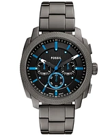 Fossil Men's Machine Chronograph Gunmetal Stainless-Steel Watch, 44mm