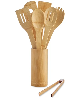 Arch Studio 7-Piece Bamboo Utensil Set & Holder, Exclusively at Macy's