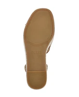 Guess Women's Tanveey Quattro G Cut-Out Platform Espadrille Wedge Sandals