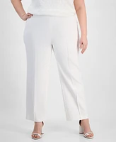 Anne Klein Plus High Rise Pull-On Pants