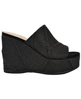 Guess Women's Evenz Woven Platform Wedge Sandals