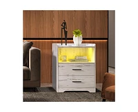 Vlsrka Vanity Makeup Desk with Mirror and Lights